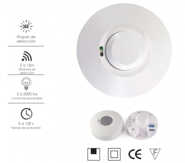 Sensor de movimiento microondas